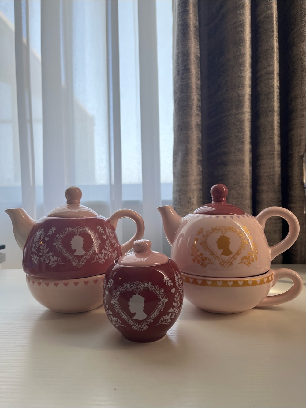 3 Piece Bridgerton Tea Set, Teapots, Sugar Bowl New